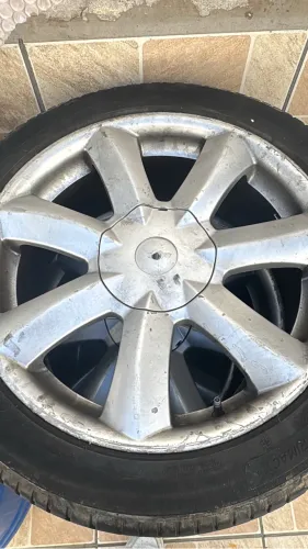 Rodas aro 17 pneus meia vida 