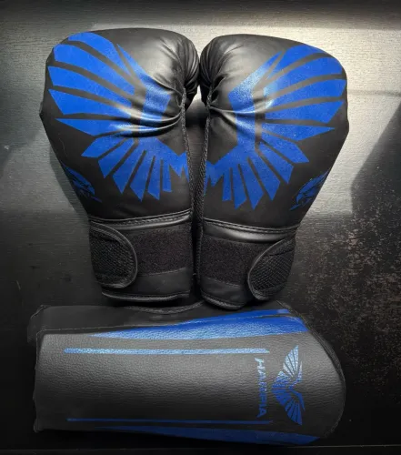 Kit Muay Thai - Luvas + Caneleiras