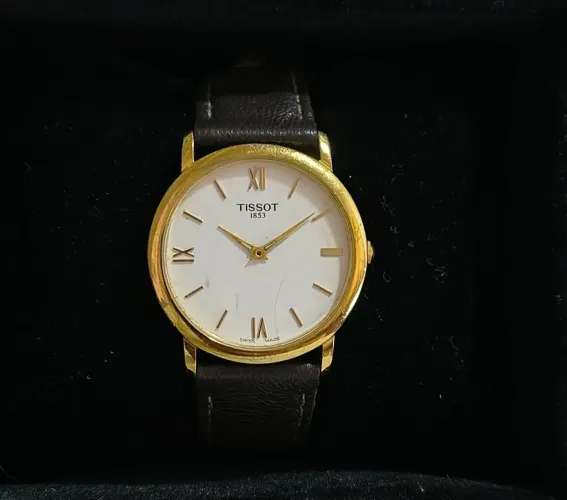 Relogio Tissot Plaque de Ouro