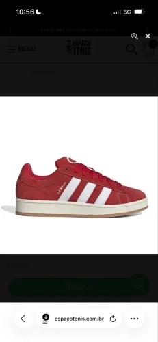 Tênis Adidas Campus 00s Vermelho 