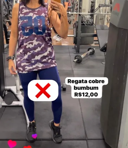 Regata cobre bumbum