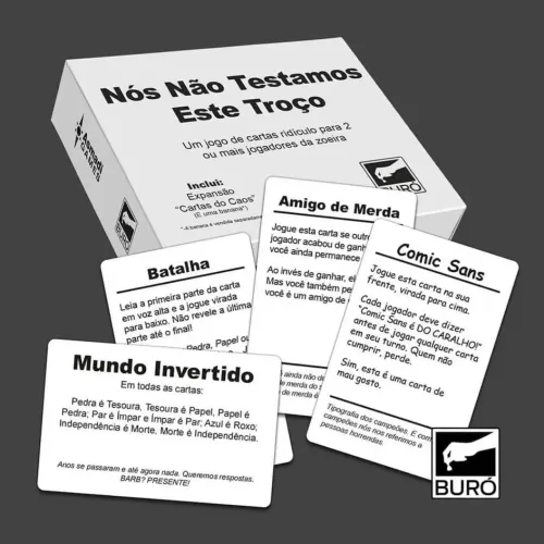 Jogo - Nós não testamos esse troço - Novo