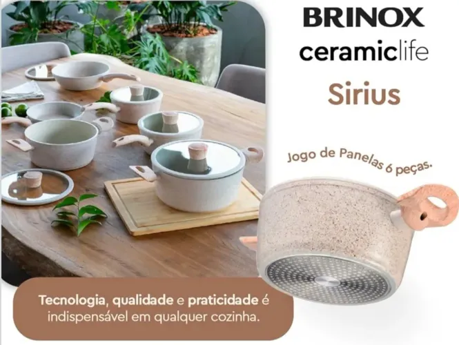 Jogo panelas brinox nova na caixa