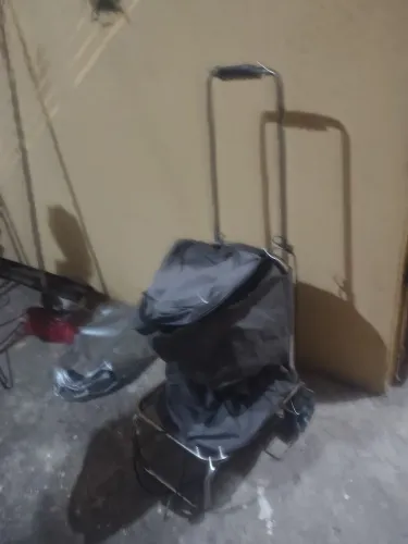 Carrinho de compras grande dobrável