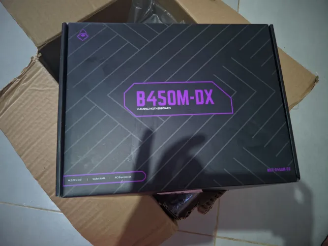 Kit Upgrade Gamer AMD Ryzen 5 5500+B450m +16gb ddr4 cor preta