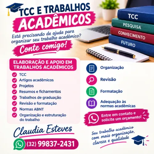 Revisão de trabalhos acadêmicos de qualquer curso e complexidade