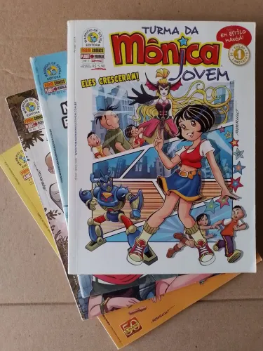 Hqs Turma da Mônica Jovem kit Com N. 1 Da Primeira Série