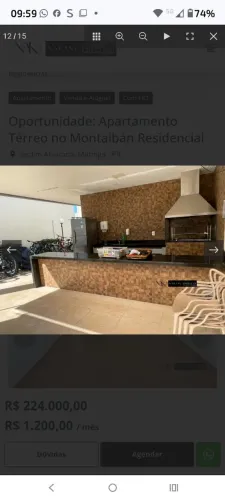 Apartamento térreo Condomínio Montalban.