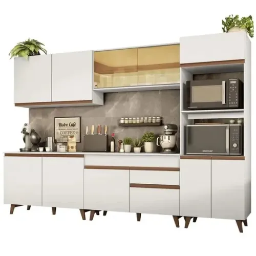 Armário de Cozinha Completa 310cm Reims Madesa 01