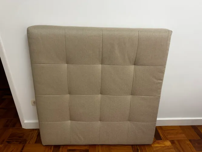 Cabeceira de cama solteiro Tok&Stok - Bege | Excelente estado