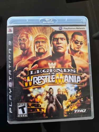 Jogo WWE Legends of Wrestlemania PS3 Mídia Física Original Excelente Estado Usado