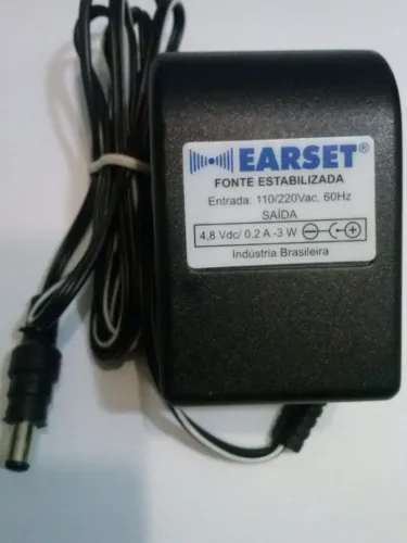 Fonte Estabilizada Earset Conversor Bivolt 4,8vdc 0,2a - Usa (Usado)