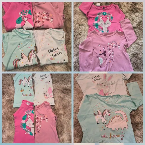 Lotinho roupa infantil para menina conjunto moletom calça camiseta