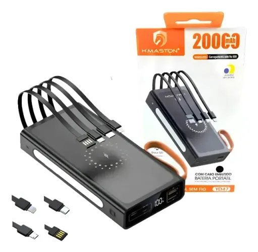 Carregador Turbo Power Bank Hmaston Yd D47 20000 Mah