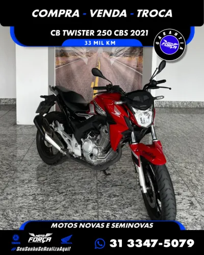 Cb Twitser 250 CBS Ano2021 Doc2026 Pago Tem 33MilKm Garantia Procedência