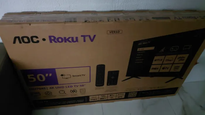 Tv Aoc Roku Nova na caixa