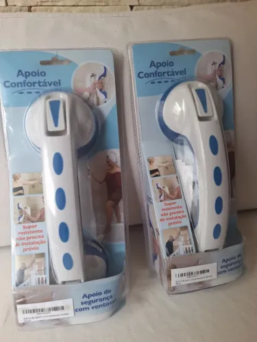 2 Barras De Apoio Com Ventosas Venteo Branco