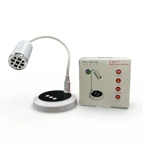 Mini cabine portátil USB Luz Led rotação 360 °
