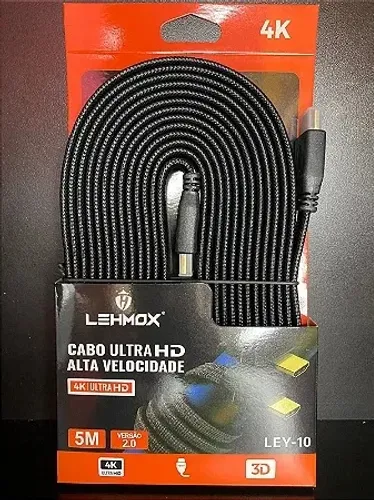 Cabo Hdmi Blindado 2m Alta Definição Novo - Garantia