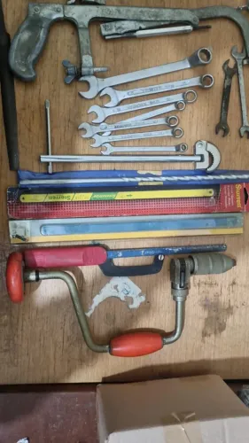 Kit / Lote De Ferramentas Usadas (Arco De Pua, Chaves E Arcos De Serra)