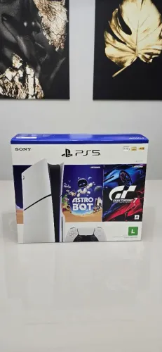 PlayStation 5, Com Leitor de Discos, SSD 1TB, Controle Sem Fio DualSense + 2 Jogos