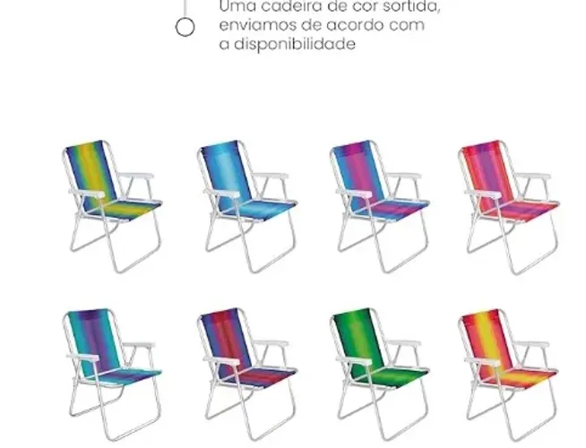 Cadeira alumínio praia 