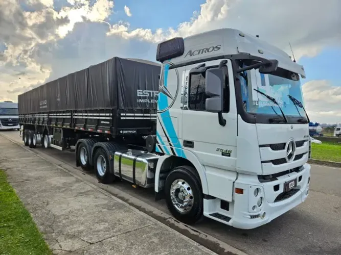 Mercedes Benz Actros 2546 6x2 Ano 19 Automático 4 Eixo Estrada Ano 24 0km Pronta Entrega