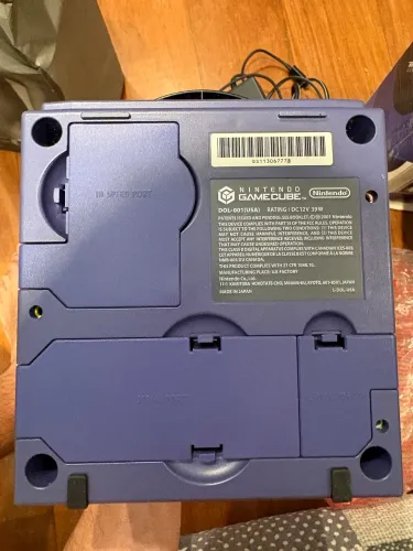 ? Nintendo GameCube DOL-001 (USA) Indigo/Roxo + Caixa + 2 Controles + 2 Memory Cards