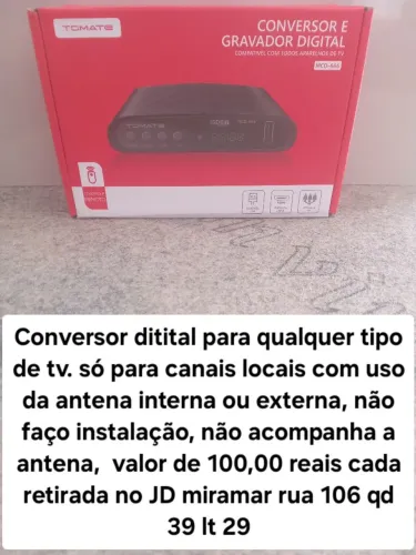Conversor digital para tvs 