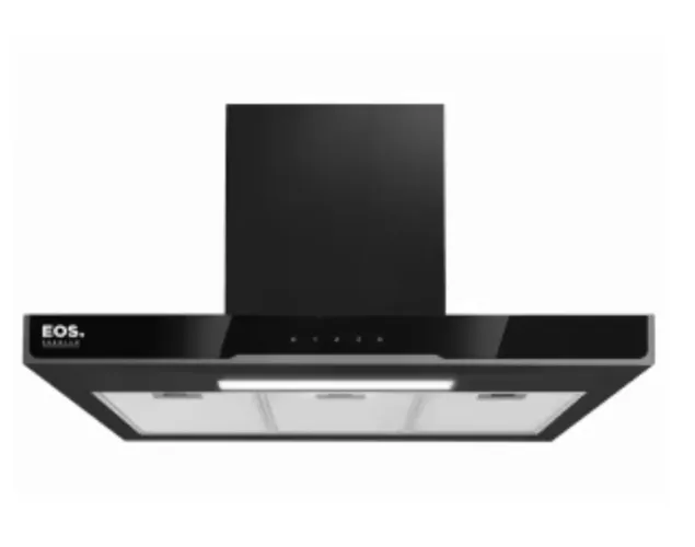 Coifa e Depurador de Parede EOS 90cm Premium Digital Touch Inox e Preto ECO90PTDP 220V
