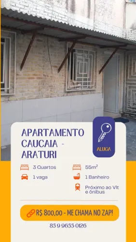 ALUGO APARTAMENTO ARATURI 