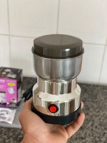 Moedor de Grãos 110V Triturador Elétrico Sementes Ervas Café Papinha