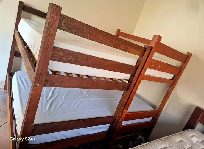 JOGO DE CAMA BELICHE MADEIRA c/ Colchao