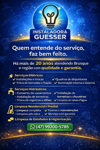 Instalações elétricas hidráulicas, limpezas e geral.