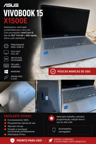 Notebook ASUS 15 X1500E Core i5 SSD