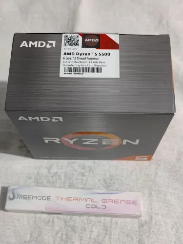 Ryzen 5 5500 (lacrado) + pasta térmica (Aceito cartão)