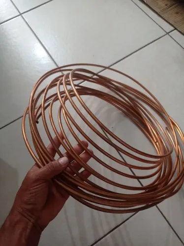Tubulação de cobre 1/4 mm