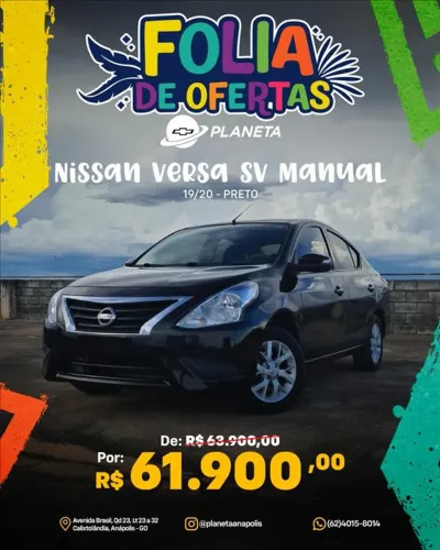 Nissan Versa SV 1.6 16V Flexstart 4P Mec. 2020