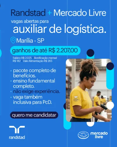 Auxiliar de Logística- Sem Experiencia 