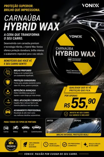 Cera Polidora Hybrid Wax 240ml