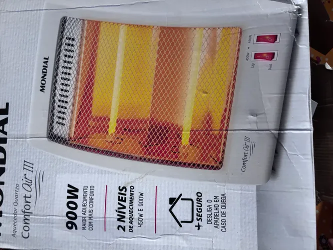 Vende-se um Aquecedor Quartzo dois níveis de aquecimento 450w e 900w