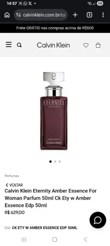 Calvin Klein Eternity Amber Essence For Woman Parfum 50ml