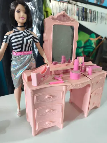 Penteadeira Barbie de bonecas estrela 1980