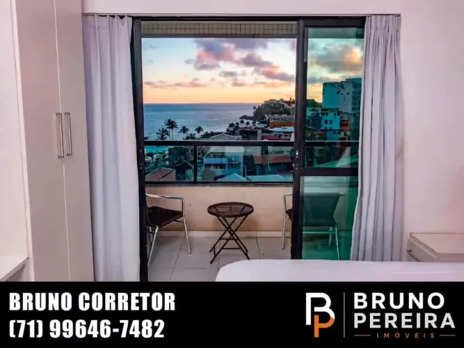 COBERTURA DUPLEX 2 QUARTOS 80M² RIO VERMELHO COM VISTA MAR