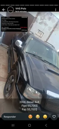 Chevrolet S10 Pick-up Exec. 2.8 4X4 CD TB Int.dies 2006