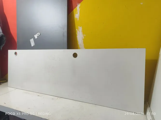 Tampão balcão MDF formicado em L 1,90m X 59 + 1,03mx0,59 2,5cm espessura
