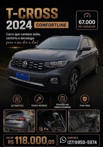 Volkswagen T-Cross Comfortline 1.0 TSI Flex 5P Aut. 2024