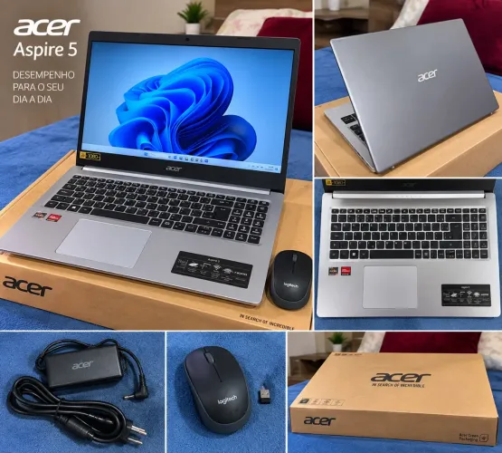 Notebook Acer Aspire 5 8GB RAM SSD 15,6? Windows 11 + Mouse
