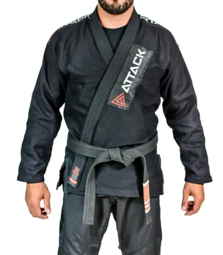 Kimono Trançado Marca Attack Preto