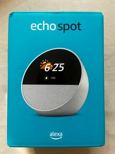Echo Spot com Alexa - Despertador Inteligente Branco - Lacrado